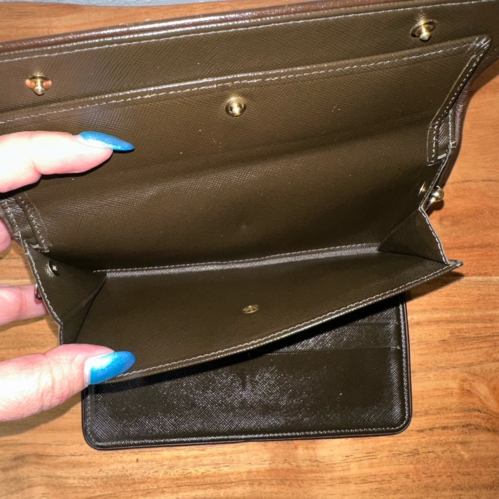 Louis Vuitton Mini Lin Army Green Long International Wallet - Picture 5 of 6